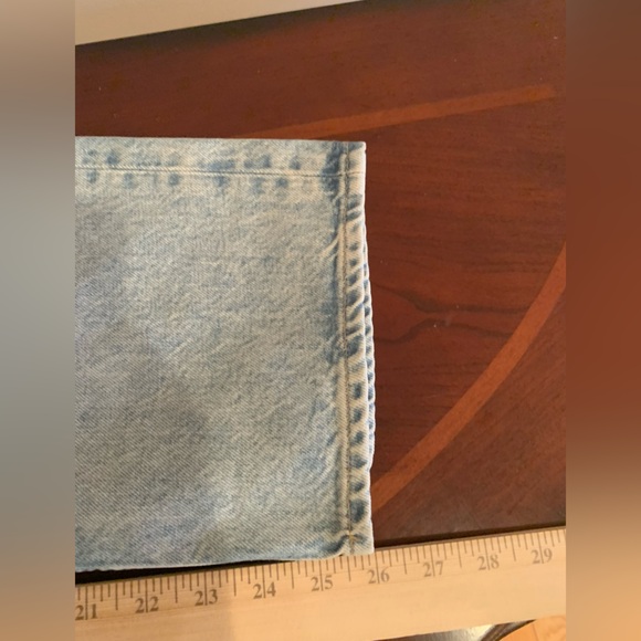 Polo Ralph Lauren Relaxed Straight Crop Jeans - Light Blue Wash Button Fly - Picture 14 of 14